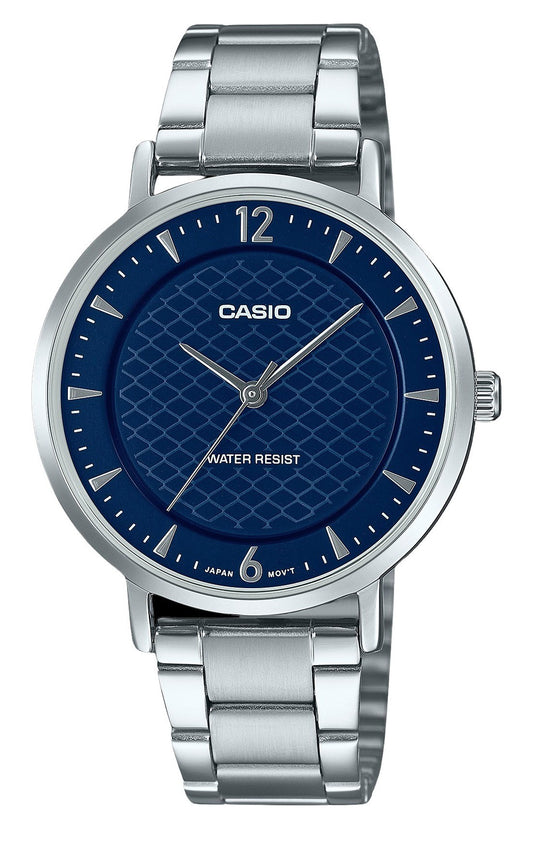 Casio Standard Analog Stainless Steel Blue Dial Quartz LTP-VT04D-2A Women's Watch